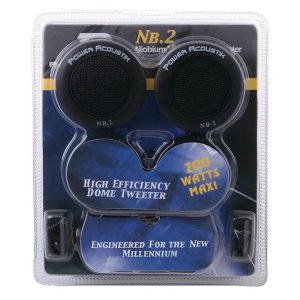 POWER ACOUSTIK 1" TWEETERS (Sold in pairs) NIOBIUM 200WATTS; 3-WAY MOUNTING