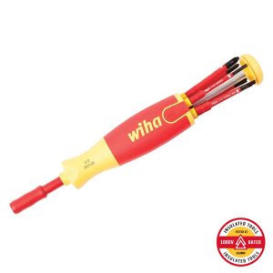 Wiha 6-in-1 Insulated SlimLine Ultra Driver Set (7 Piece Set)
