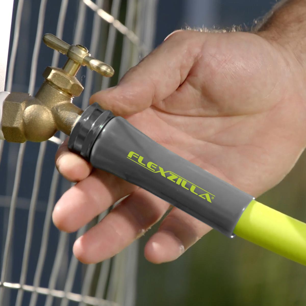 Flexzilla® Garden Hose 5/8" x 10' 3/4" - 11 1/2 GHT Fittings ZillaGreen®