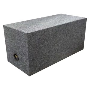 EMPTY WOOFER BOX (2)12" QPOWER SQUARE STYLE; *MSPQ12E*