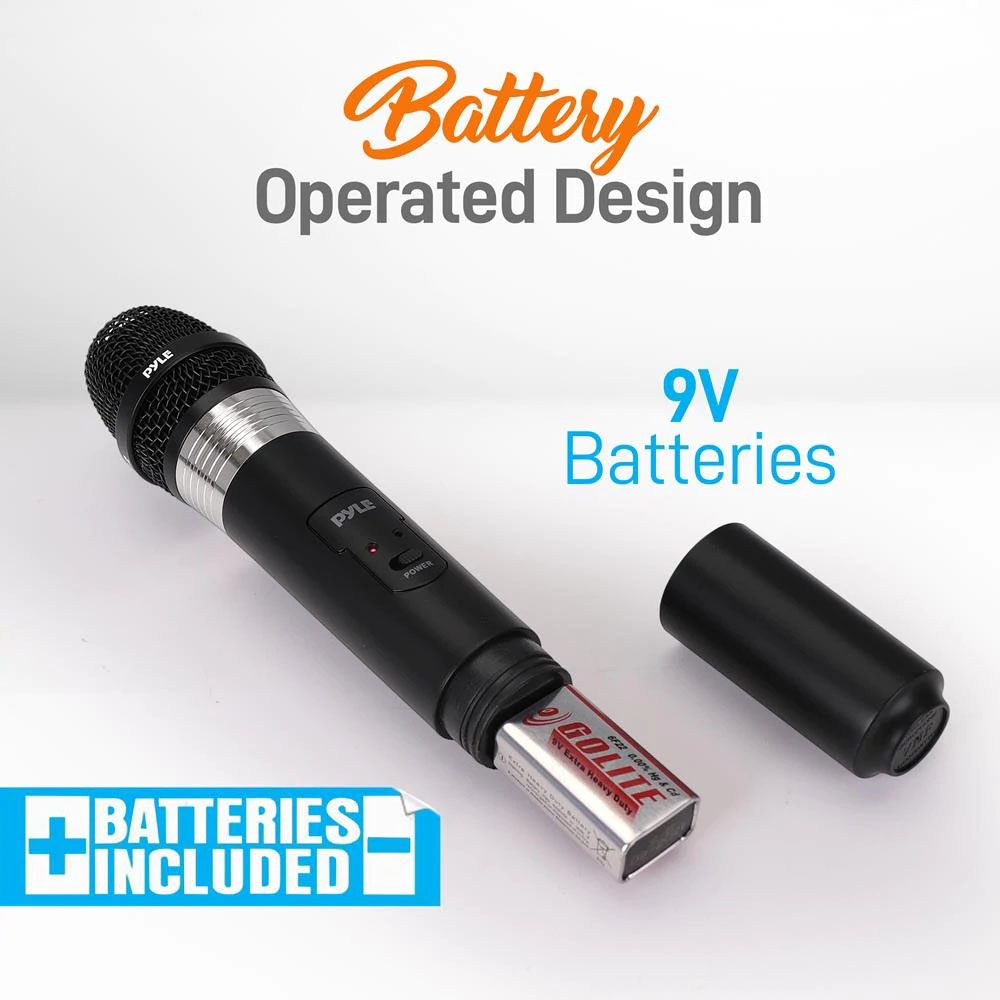 Pyle Pro 8 Mic Wireless System Hand held - Image 4