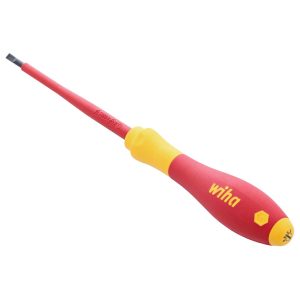 Wiha Insulated SoftFinish Slotted Screwdriver 3.5mm x 100mm