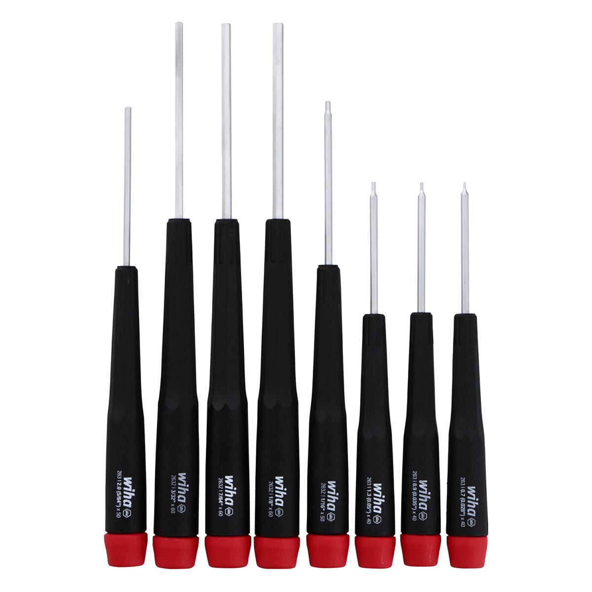 Wiha Precision Hex SAE Screwdrivers (8 Piece Set) - Image 2