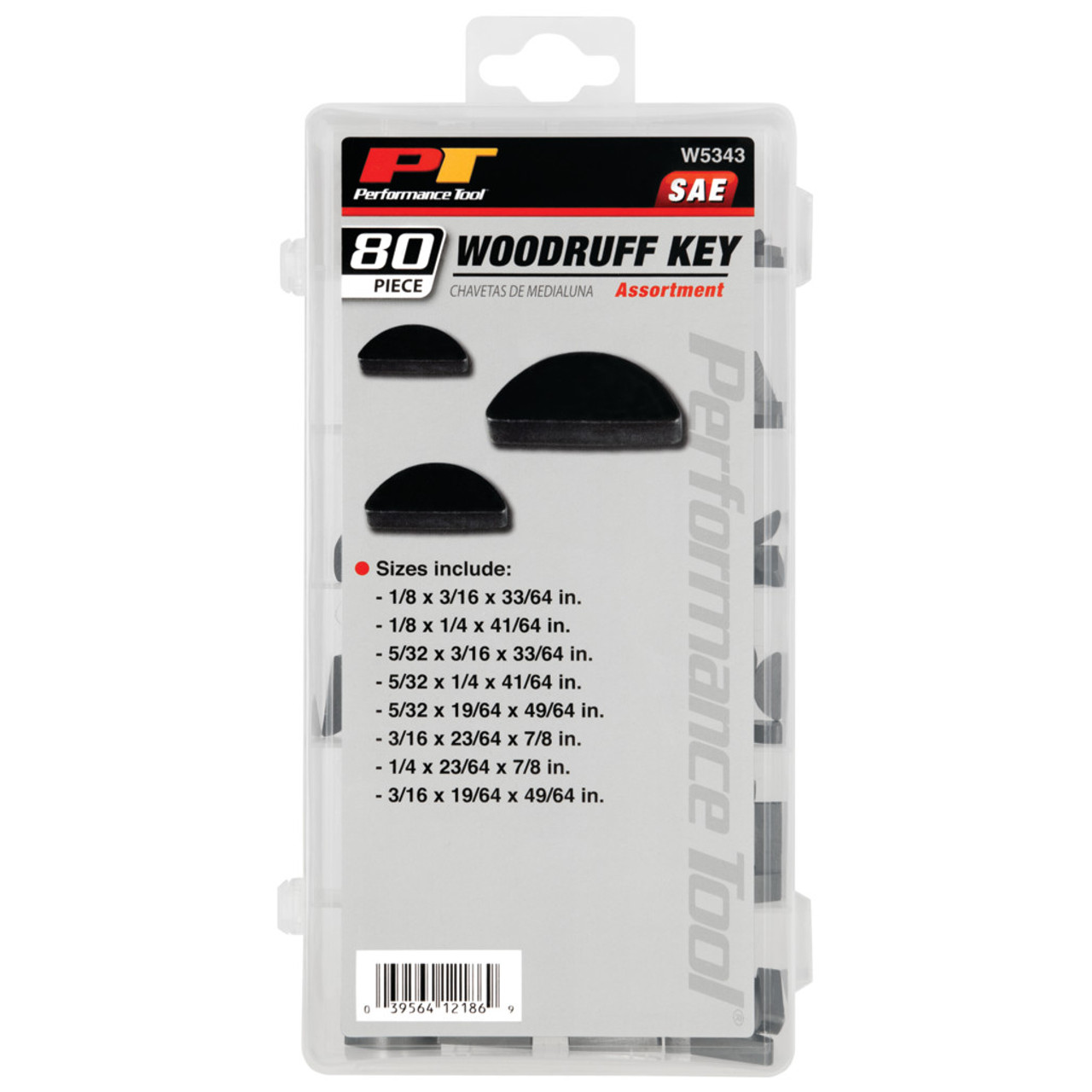 Performance Tool Woodruff SAE Key Assortment (80 Piece Set)