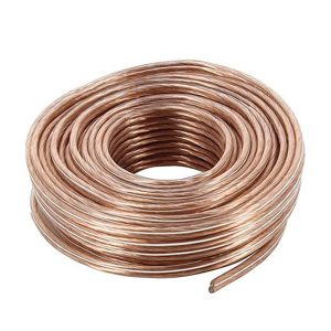 Audiopipe Speaker Wire 18-Gauge 100 Foot Poly Bagged - Clear Insulation