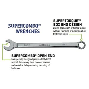 Williams Metric Combination Wrench Set (18-Piece)