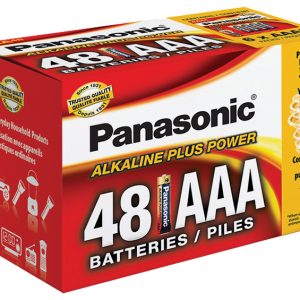Panasonic Alkaline Size "AAA" Plus Power (48-Pack) Blister Box