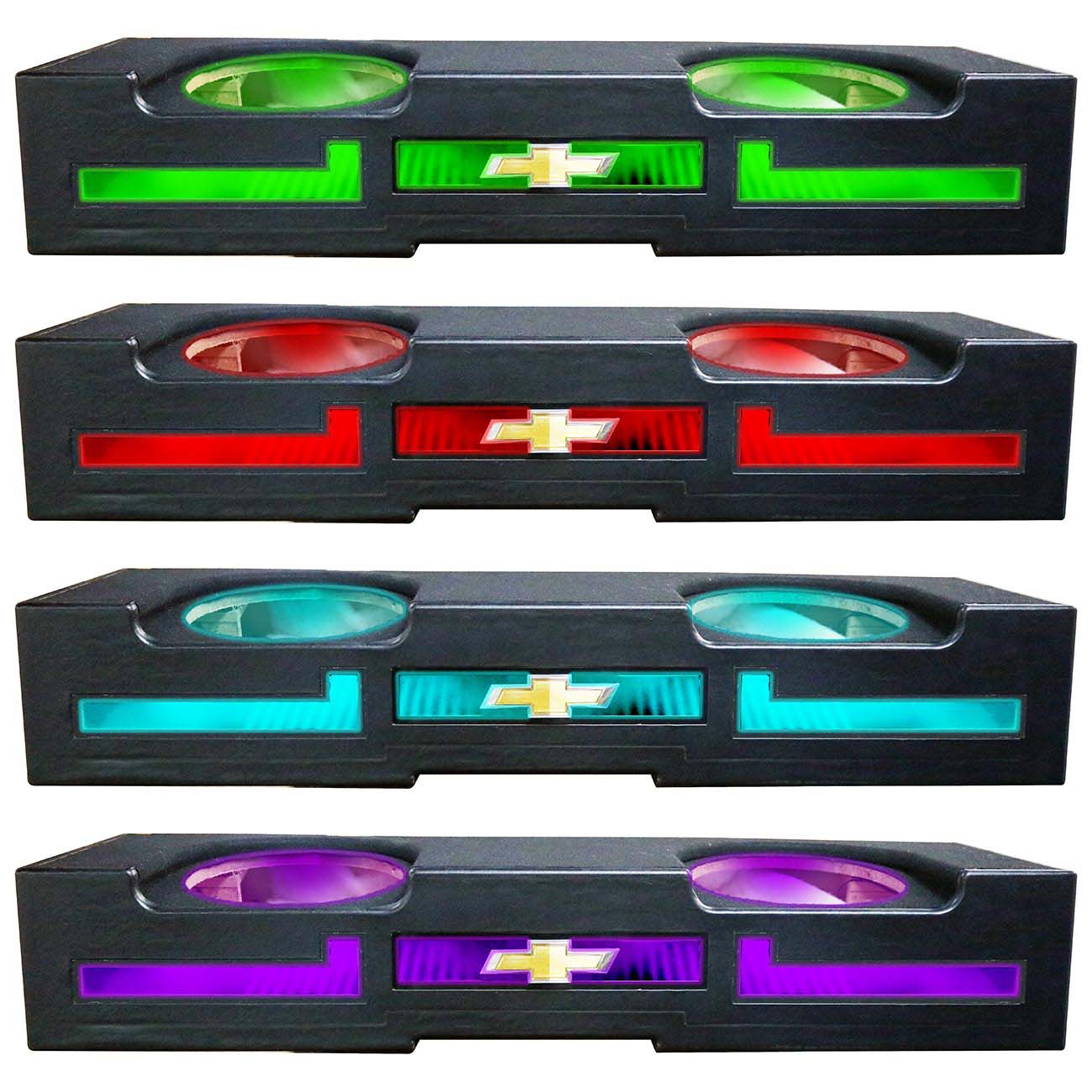 QPower QLUXE Dual 10″ Vented with RGB LED Illumination Chevy 2014-2018 Crew Cab - Image 2