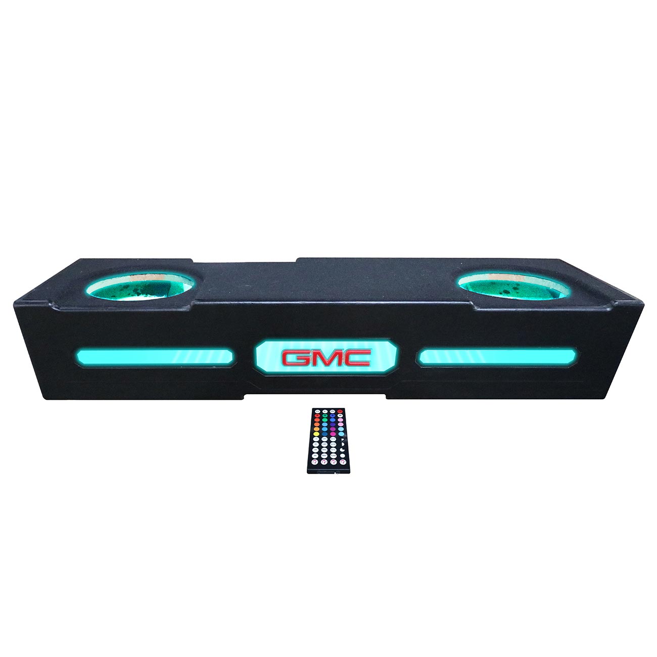 QPower QLUXE Dual 12″ Vented with RGB LED Illumination GMC 2019-2024 Crew Cab - Image 2