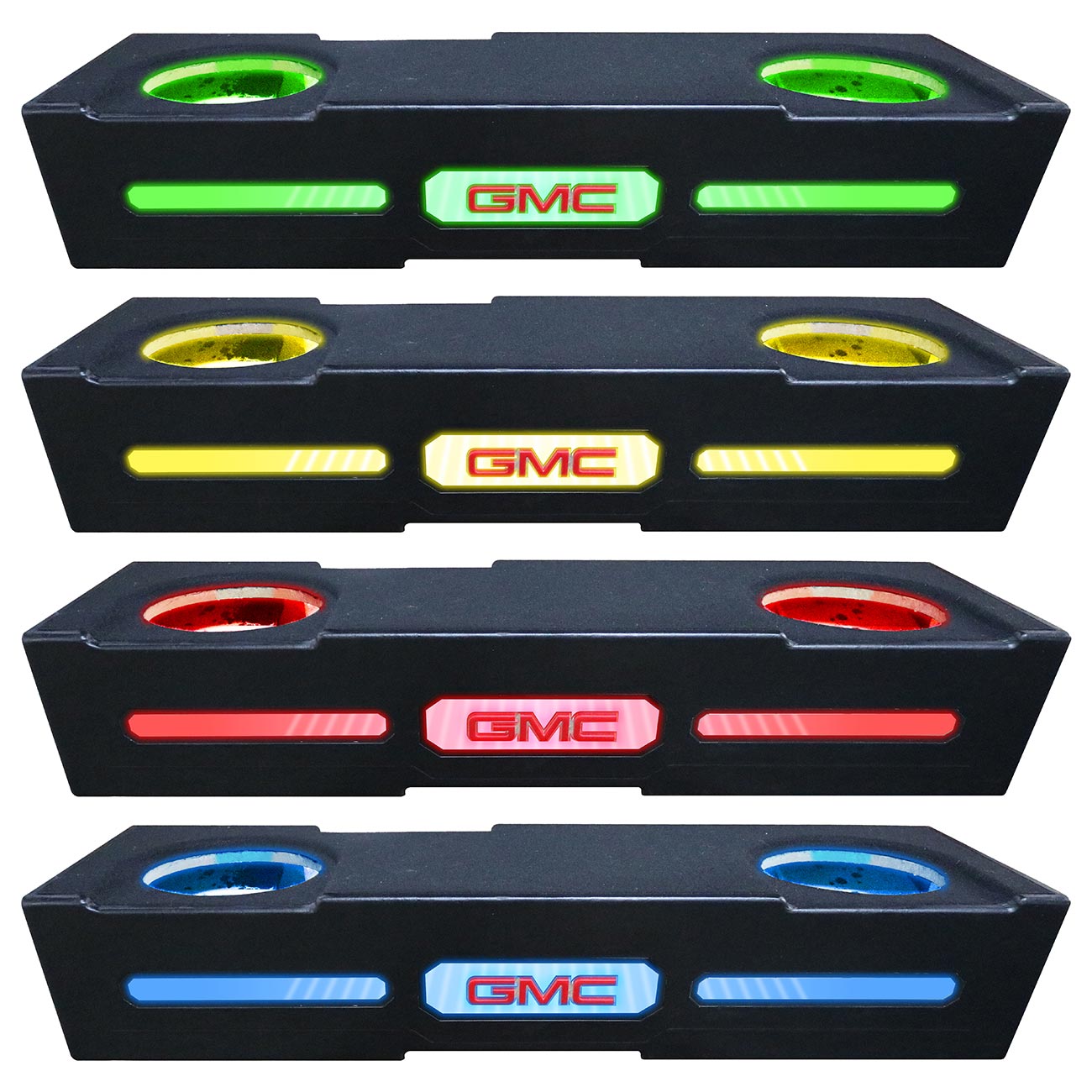 QPower QLUXE Dual 12″ Vented with RGB LED Illumination GMC 2019-2024 Crew Cab - Image 3