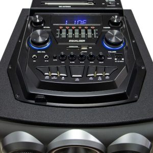 Maxpower 12" Heavy Duty Karaoke Bluetooth Speaker with Heavy Bass and Wireless Mic