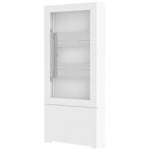 55" PORTRAIT FLOOR KIOSK WHT