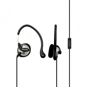Koss 195273 KSC22i On-Ear Sport Clip Headphones with In-Line Microphone and Remote, Black and Silver