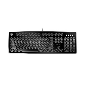 Azio MK-RETRO-01 MK Retro USB Wired Mechanical Typewriter Keyboard for PC, Black