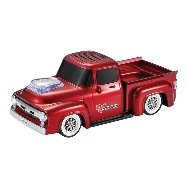 Audiobox TRK-5600BTRED SoundRides TRK-5600BT Retro Ride Low-Rider Truck Bluetooth Speaker with WaveSync and Lights (Red)