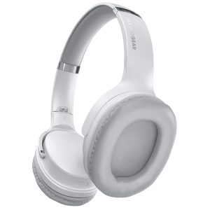 HyperGear 16181 Flip 2-in-1 Over-Ear Bluetooth Headphones with Microphone and Speaker Mode (White)