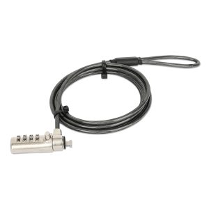 Manhattan 440493 Combination Laptop Lock For Nano Security Slot with 6-Ft. Steel Cable