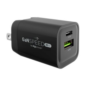 DIGIPOWER GN-35WCA 35-Watt GaN Speed USB-C and USB-A Wall Charger