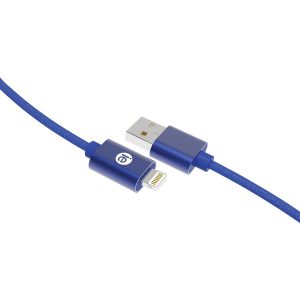 iEssentials IEN-BC10L-BL Charge and Sync Braided Lightning to USB Cable (120 In.; Blue)