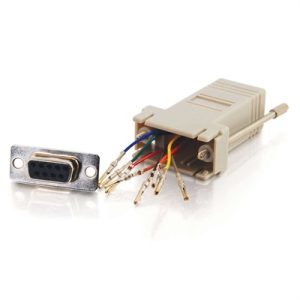 RJ45/DB9F Adapter Gray