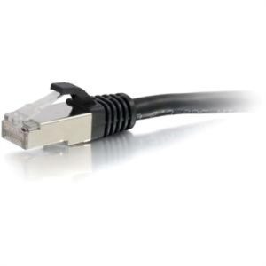 2FT CAT6 BOOTED STP BLK