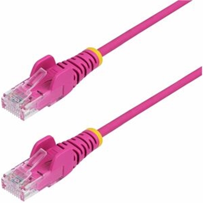 1ft Pink Slim CAT6 Cable