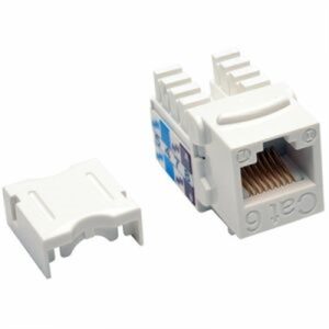 White Cat6 Cat5E Keystone Jack