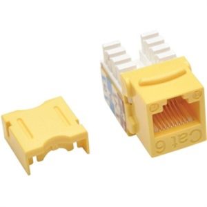 Yellow CAT6/CAT5E KEYSTONE JAC