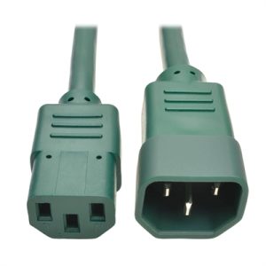 3' PDU PC 10A 250V 18AWG Green