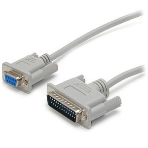 10' DB9F/DB25M Modem Cable