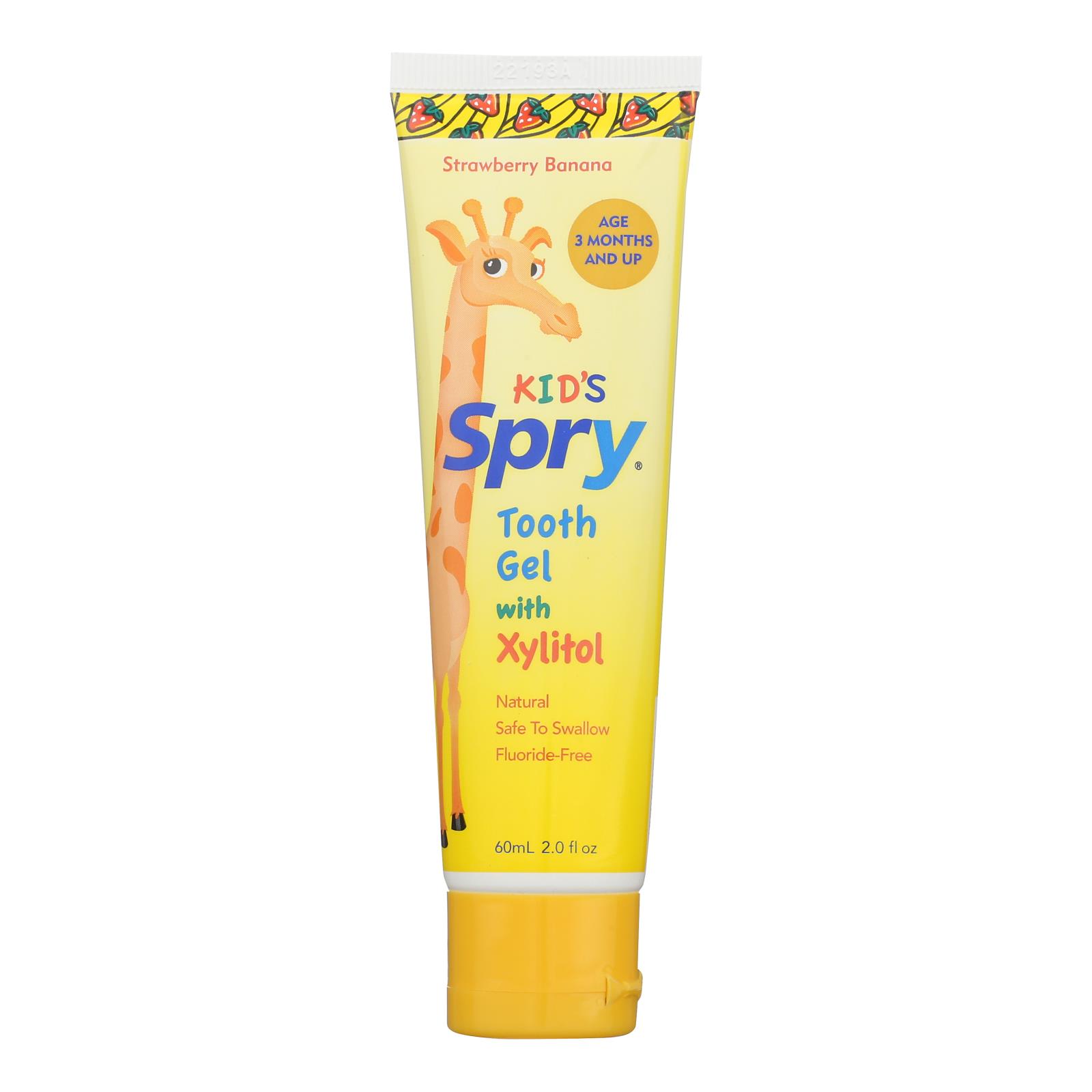 Spry Tooth Gel - Strawberry and Banana - 2 Fl oz. - Image 2