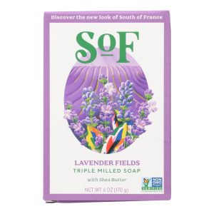 South Of France Bar Soap - Lavender Fields - 6 oz - 1 each