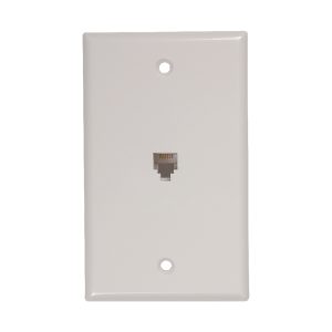 RCA TP247WHR TP247R Phone Jack Wall Plate (White)