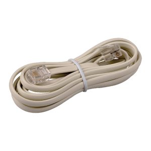 RCA TP210R Rounded Phone Line Cord (7 Ft.; Ivory)
