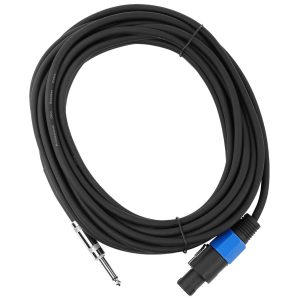 Studio Z Speakon Plug to 1/4″ Male DJ Speaker Cable (25 Feet)