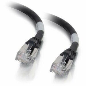 3FT CAT6A BOOTED STP BLK