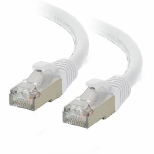 7ft Cat6A Snagless shield Wh