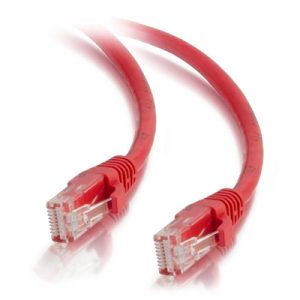 50' CAT5e Snagless Patch Red