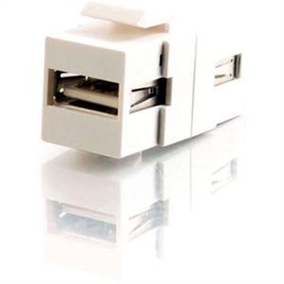 USB A A F Keystone Mod White