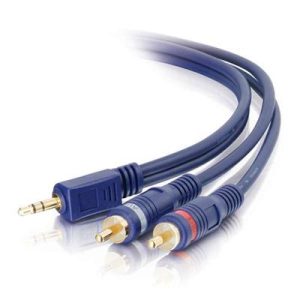6' 3.5mm Stereo Dual RCA Cable