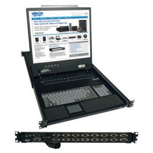 16 Port VGA KVM Console w/ 19"