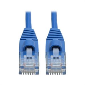 Cat6a Snag Mold Slim Blue 6ft