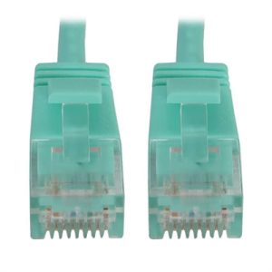 CAT6A ETHERNET CBL AQUA 5'