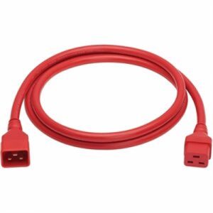 EXT CBL C20 TO C19 20A RED 6FT