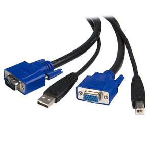 15' 2in1 USB KVM Cable