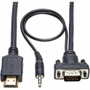 HDMI to VGA Adapter 3.5mm 6'