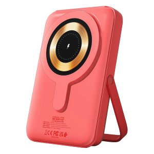 Urban Factory MWP13UF MAGNEE Power Wireless Magnetic Power Bank, 10,000 mAh, MagSafe Compatible (Sugar Coral)