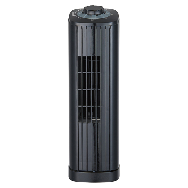 Optimus F-7348BK-F 14-In. 3-Speed Portable Ultra-Slim Desktop Oscillating Tower Fan, F-7348 (Black)