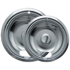 Range Kleen 12782XCD5 Chrome Drip Bowls, Style A, 6-In. and 8-In. (2 Pack)