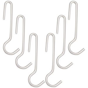 Range Kleen C59 Narrow Pot Rack Hooks for Wood Pot Racks, Chrome, 6 Count